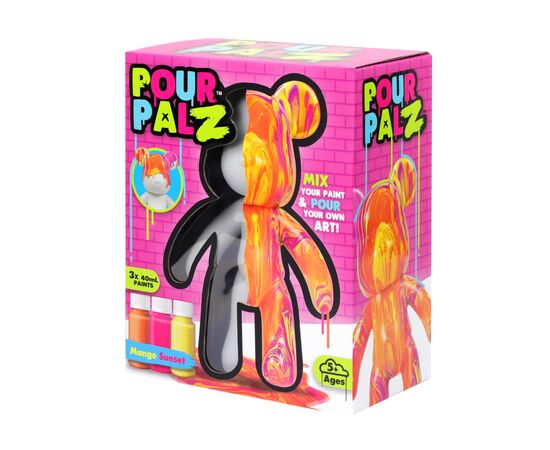 Набор для творчества ToyMonster Pour Palz Флюид Арт - Мишка "Магия Манго" (GS-G08683), изображение 6 Набор для творчества ToyMonster Pour Palz Флюид Арт - Мишка "Магия Манго" (GS-G08683), изображение 6