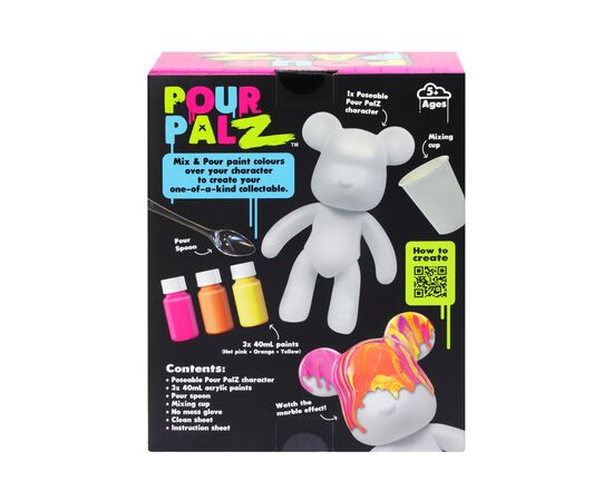 Набор для творчества ToyMonster Pour Palz Флюид Арт - Мишка "Магия Манго" (GS-G08683), изображение 7 Набор для творчества ToyMonster Pour Palz Флюид Арт - Мишка "Магия Манго" (GS-G08683), изображение 7
