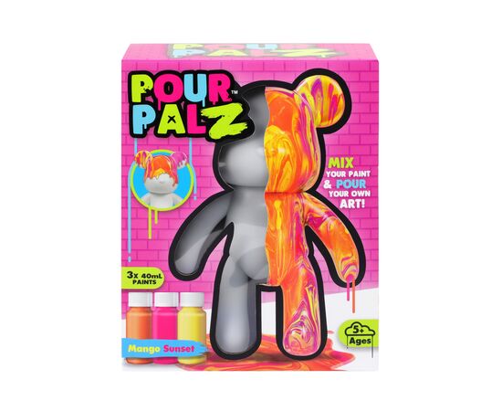 Набор для творчества ToyMonster Pour Palz Флюид Арт - Мишка "Магия Манго" (GS-G08683)