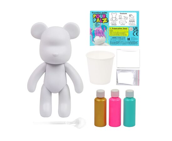 Набор для творчества ToyMonster Pour Palz Флюид Арт - Мишка "Золотая мечта" (GS-G08681), изображение 2 Набор для творчества ToyMonster Pour Palz Флюид Арт - Мишка "Золотая мечта" (GS-G08681), изображение 2