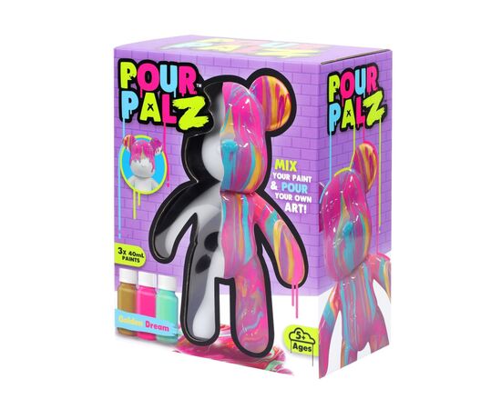 Набор для творчества ToyMonster Pour Palz Флюид Арт - Мишка "Золотая мечта" (GS-G08681), изображение 6 Набор для творчества ToyMonster Pour Palz Флюид Арт - Мишка "Золотая мечта" (GS-G08681), изображение 6