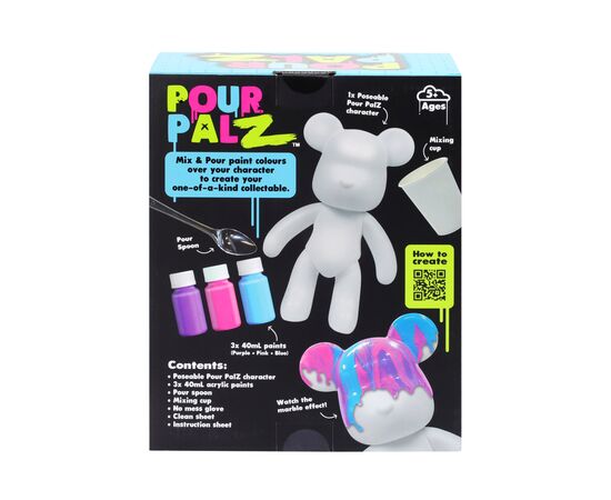 Набор для творчества ToyMonster Pour Palz Флюид Арт - Мишка "Ягодный взрыв" (GS-G08682), изображение 7 Набор для творчества ToyMonster Pour Palz Флюид Арт - Мишка "Ягодный взрыв" (GS-G08682), изображение 7