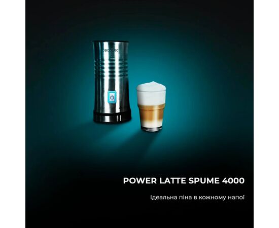 Капучинатор Cecotec Спінювач молока Power Latte Spume 4000 (CCTC-01519), изображение 2 Капучинатор Cecotec Спінювач молока Power Latte Spume 4000 (CCTC-01519), изображение 2