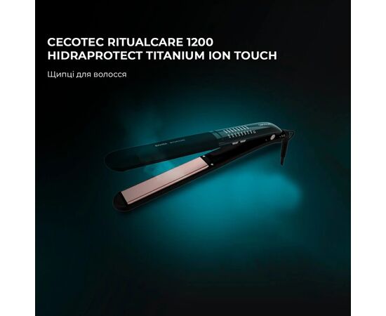 Выпрямитель для волос Cecotec RitualCare 1200 HidraProtect Titanium Ion Touch (CCTC-03405), изображение 2 Выпрямитель для волос Cecotec RitualCare 1200 HidraProtect Titanium Ion Touch (CCTC-03405), изображение 2