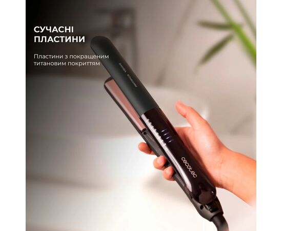 Выпрямитель для волос Cecotec RitualCare 1200 HidraProtect Titanium Ion Touch (CCTC-03405), изображение 3 Выпрямитель для волос Cecotec RitualCare 1200 HidraProtect Titanium Ion Touch (CCTC-03405), изображение 3