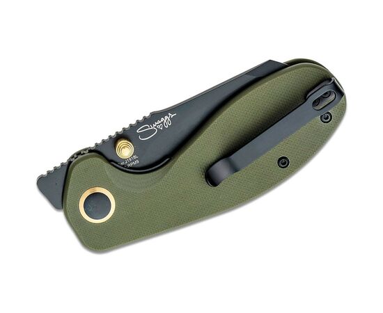 Нож CJRB Maileah Large Black Blade Green (J1918L-BGN), изображение 3 Нож CJRB Maileah Large Black Blade Green (J1918L-BGN), изображение 3