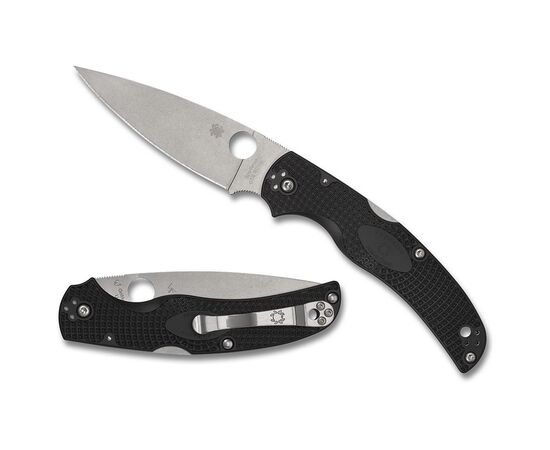 Нож Spyderco Native Chief Satin BD1N Black FRN (C244PBK), изображение 6 Нож Spyderco Native Chief Satin BD1N Black FRN (C244PBK), изображение 6