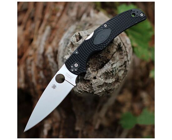 Нож Spyderco Native Chief Satin BD1N Black FRN (C244PBK), изображение 7 Нож Spyderco Native Chief Satin BD1N Black FRN (C244PBK), изображение 7
