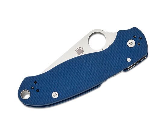 Нож Spyderco Para 3 Satin SPY27 Cobalt Blue G10 (C223GPCBL), изображение 3 Нож Spyderco Para 3 Satin SPY27 Cobalt Blue G10 (C223GPCBL), изображение 3