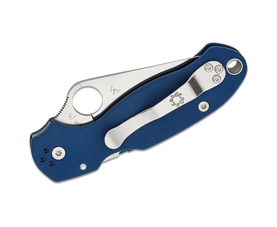 Нож Spyderco Para 3 Satin SPY27 Cobalt Blue G10 (C223GPCBL), изображение 4 Нож Spyderco Para 3 Satin SPY27 Cobalt Blue G10 (C223GPCBL), изображение 4