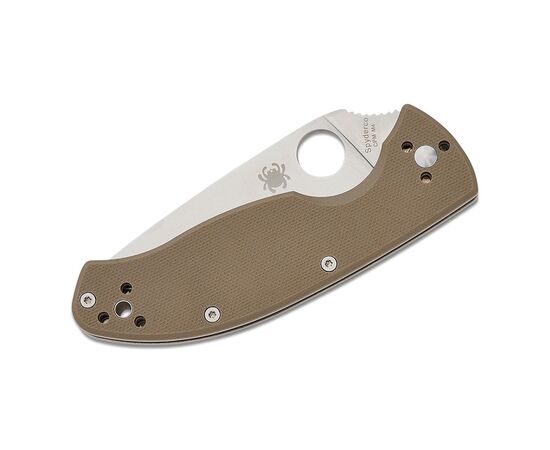 Нож Spyderco Tenacious M4 Serrated Brown G10 (C122GBNM4PS), изображение 3 Нож Spyderco Tenacious M4 Serrated Brown G10 (C122GBNM4PS), изображение 3