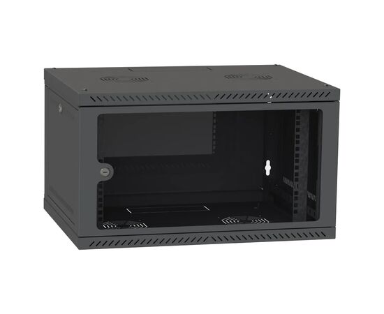 Шафа настінна Ipcom 4U, 600*350, RAL9005 (СН-4U-060х035-ДС-9005)