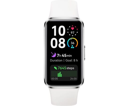 Смарт-годинник Huawei Band 10 White Metal Body (55020ELM), зображення 3 Смарт-годинник Huawei Band 10 White Metal Body (55020ELM), зображення 3
