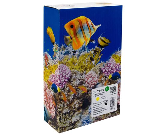 Картридж Barva Epson T41F4 (C13T41F440) верс. U1-U10, 350 мл, Yellow (IC-T41F4)