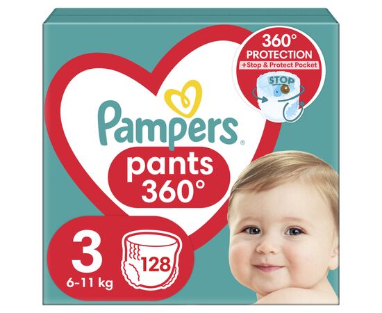 Подгузник Pampers Pants Midi Размер 3 (6-11 кг) 128 шт. (8006540069417)