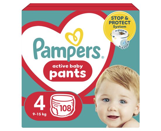 Подгузник Pampers трусики Maxi Pants Размер 4 (9-15 кг) 108 шт. (8006540069448)