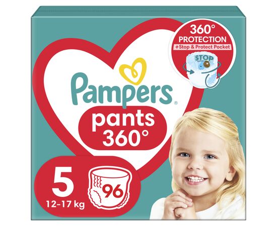 Подгузник Pampers трусики Pants Junior Размер 5 (12-17 кг) 96 шт (8006540069509)