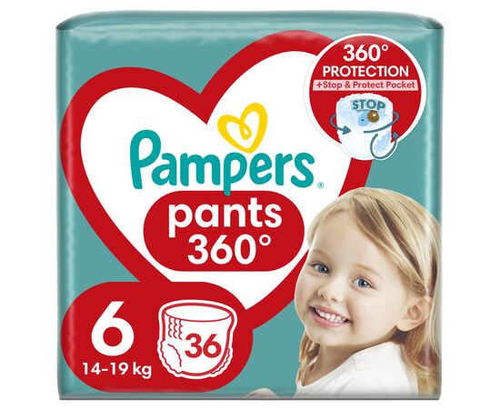 Подгузник Pampers трусики Pants Giant Размер 6 (15+ кг) 36 шт. (8006540069028)