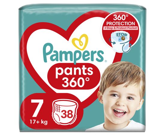 Підгузок Pampers трусики Pants Giant Plus Розмір 7 (17+ кг) 38 шт. (8006540069387)