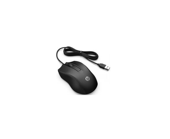 Мышка HP 100 USB Black (6VY96AA), изображение 2 Мышка HP 100 USB Black (6VY96AA), изображение 2