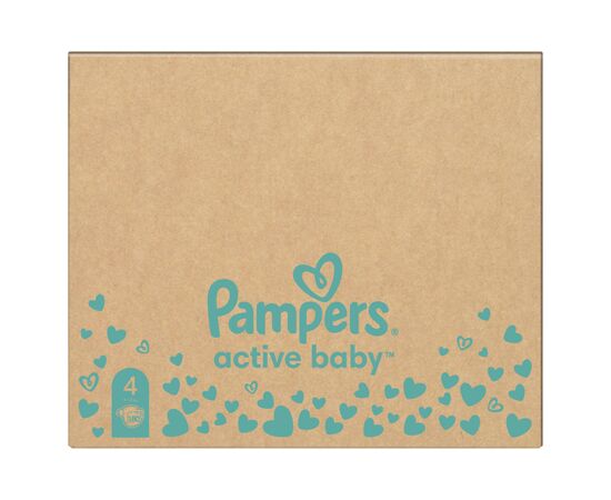 Підгузок Pampers Active Baby Maxi Розмір 4 (9-14 кг), 180 шт. (8006540032725), зображення 2 Підгузок Pampers Active Baby Maxi Розмір 4 (9-14 кг), 180 шт. (8006540032725), зображення 2