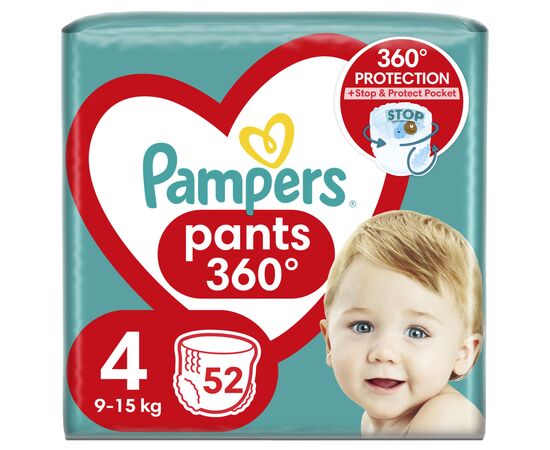 Подгузник Pampers трусики Maxi Pants Размер 4 (9-15 кг) 52 шт (8006540069264)