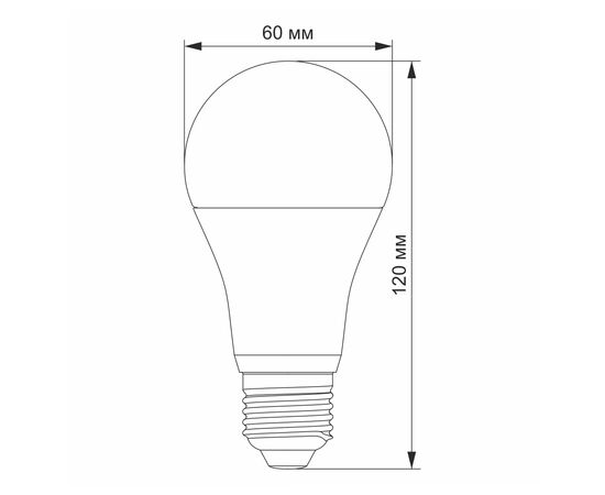 Лампочка Videx LED A60e 12W E27 4100K (VL-A60e-12274-S), изображение 3 Лампочка Videx LED A60e 12W E27 4100K (VL-A60e-12274-S), изображение 3