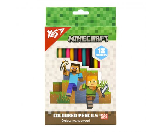 Карандаши цветные Yes Minecraft 18 кол. (290765)