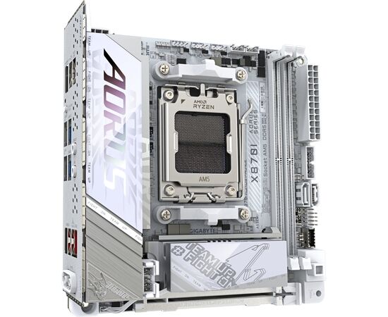 Материнская плата GIGABYTE X870I AORUS PRO ICE, изображение 3 Материнская плата GIGABYTE X870I AORUS PRO ICE, изображение 3