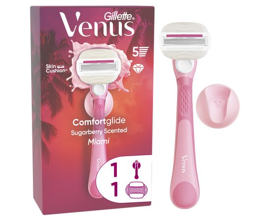 Бритва Gillette Venus Comfortglide Sugarberry Scented Miami з 1 змінним картриджем (8700216674195)