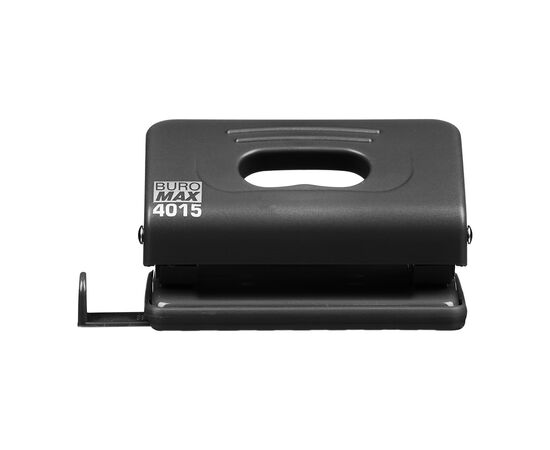 Дырокол Buromax пластиковый, до 10 листов, 120 х 58 х 59 мм, черный (BM.4015-01), изображение 4