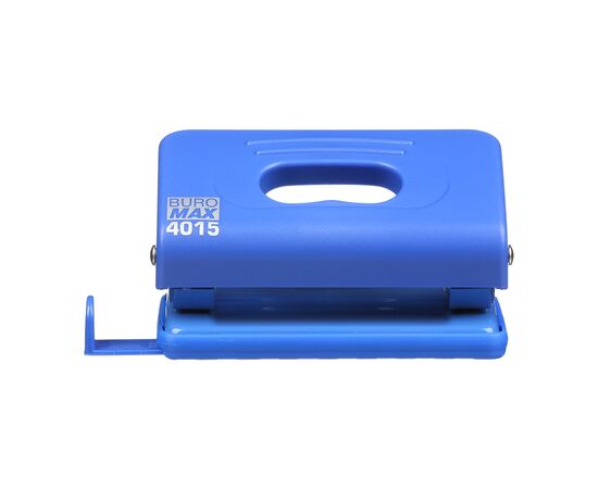 Дырокол Buromax пластиковый, до 10 листов, 120 х 58 х 59 мм, синий (BM.4015-02), изображение 4 Дырокол Buromax пластиковый, до 10 листов, 120 х 58 х 59 мм, синий (BM.4015-02), изображение 4