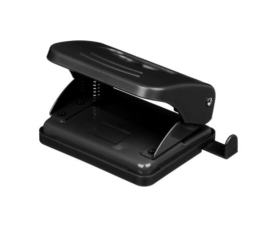 Дырокол Buromax пластиковый, до 20 листов, 120 х 82 х 53 мм, черный (BM.4017-01), изображение 2 Дырокол Buromax пластиковый, до 20 листов, 120 х 82 х 53 мм, черный (BM.4017-01), изображение 2