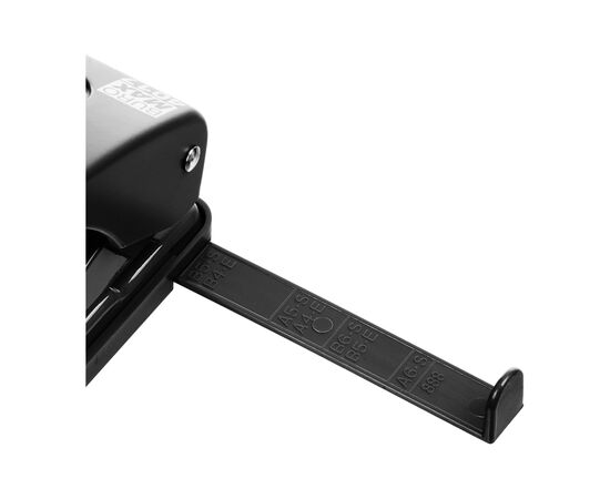Дырокол Buromax пластиковый, до 20 листов, 120 х 82 х 53 мм, черный (BM.4017-01), изображение 6 Дырокол Buromax пластиковый, до 20 листов, 120 х 82 х 53 мм, черный (BM.4017-01), изображение 6