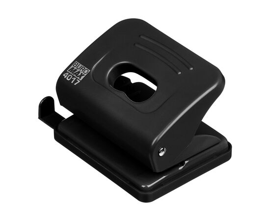 Дырокол Buromax пластиковый, до 20 листов, 120 х 82 х 53 мм, черный (BM.4017-01)