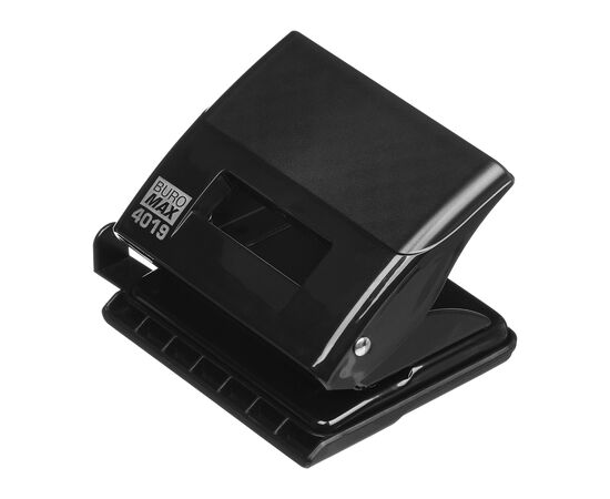 Діркопробивач Buromax пластиковий, до 20 аркушів, 120 х 88 х 76 мм, чорний (BM.4019-01)