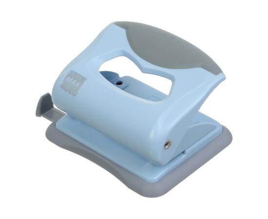 Діркопробивач Buromax пластиковий PASTEL, до 20 аркушів, 125 х 95 х 65 мм, блакитний (BM.4020-14)