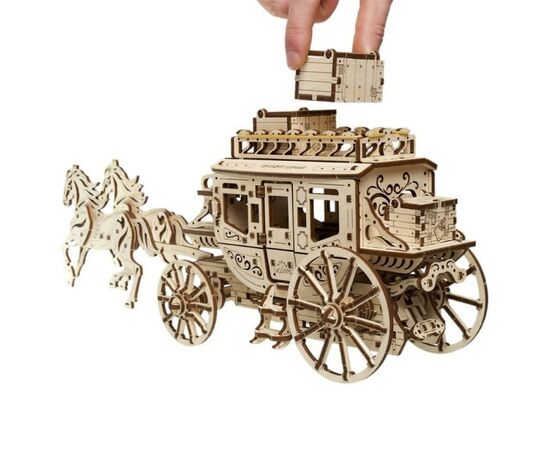 Конструктор Ugears механический Почтовый дилижанс (70045), изображение 5 Конструктор Ugears механический Почтовый дилижанс (70045), изображение 5