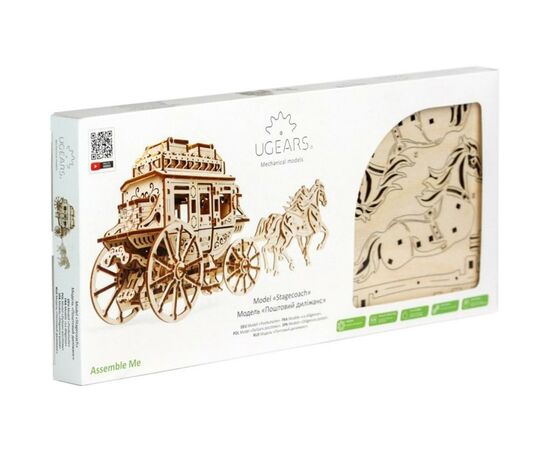 Конструктор Ugears механический Почтовый дилижанс (70045), изображение 7 Конструктор Ugears механический Почтовый дилижанс (70045), изображение 7