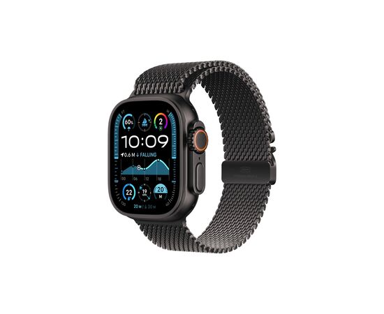 Смарт-годинник Apple Watch Ultra 2 2024 GPS + Cellular 49mm Black Titanium Case with Black Titanium Milanese Loop - S (MX4W3UL/A)