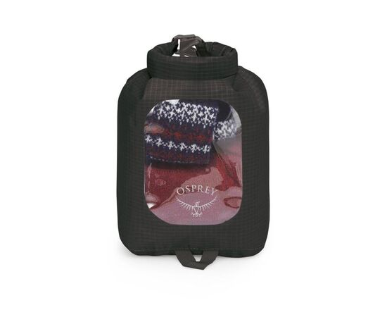 Гермомешок Osprey DrySack 3L w/Window black - O/S - чорний (009.3178), изображение 2 Гермомешок Osprey DrySack 3L w/Window black - O/S - чорний (009.3178), изображение 2
