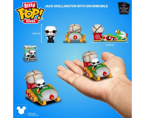 Фигурка Funko Pop набор Bitty Pop! Ride - Джек Скеллингтон и снегоход (83624), изображение 3 Фигурка Funko Pop набор Bitty Pop! Ride - Джек Скеллингтон и снегоход (83624), изображение 3
