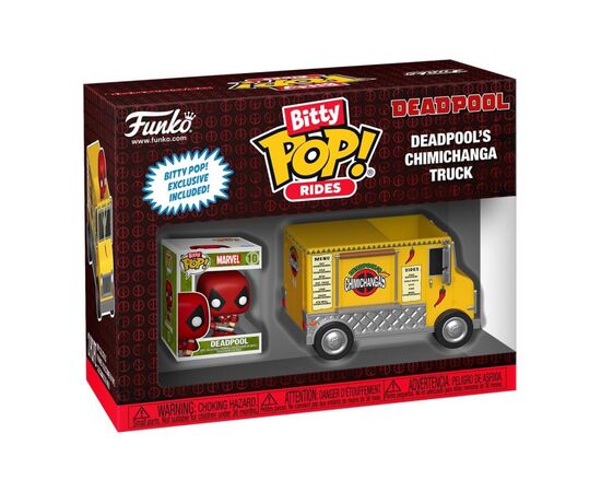 Фигурка Funko Pop набор Bitty Pop! Ride - серии Марвел - Дэдпул и грузовик Чимичанги (83625)