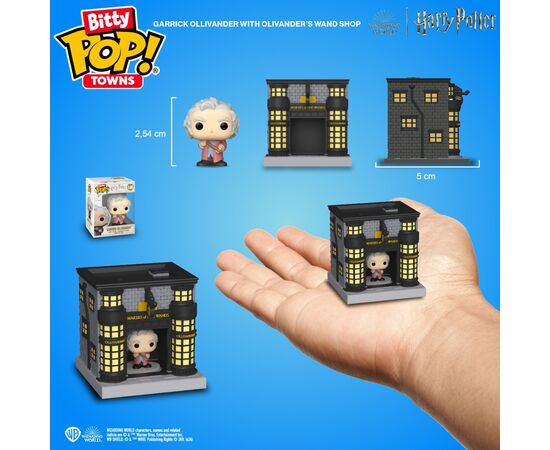 Фигурка Funko Pop набор Bitty Pop! Town серии Гарри Поттер - Оливандер и лавка волшебных палочек (83627), изображение 3 Фигурка Funko Pop набор Bitty Pop! Town серии Гарри Поттер - Оливандер и лавка волшебных палочек (83627), изображение 3