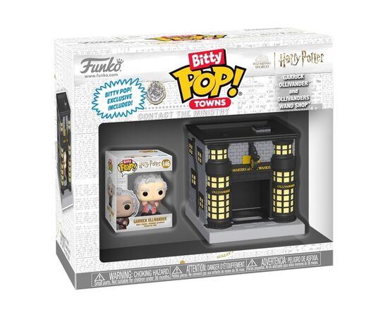 Фигурка Funko Pop набор Bitty Pop! Town серии Гарри Поттер - Оливандер и лавка волшебных палочек (83627)