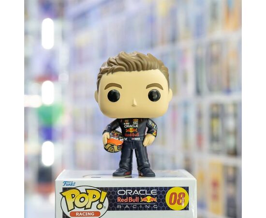Фигурка Funko Pop серии Формула-1 - Макс Ферстаппен со шлемом (80580), изображение 2 Фигурка Funko Pop серии Формула-1 - Макс Ферстаппен со шлемом (80580), изображение 2