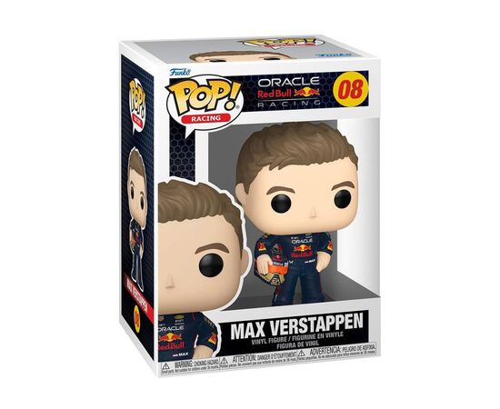 Фигурка Funko Pop серии Формула-1 - Макс Ферстаппен со шлемом (80580), изображение 3 Фигурка Funko Pop серии Формула-1 - Макс Ферстаппен со шлемом (80580), изображение 3