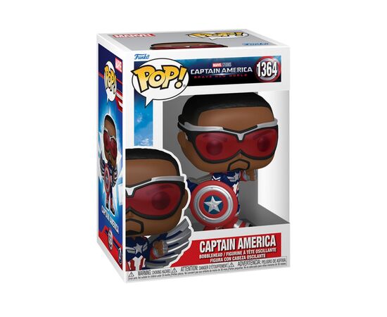 Фигурка Funko Pop серии Капитан Америка - Капитан Америка (75990), изображение 2 Фигурка Funko Pop серии Капитан Америка - Капитан Америка (75990), изображение 2