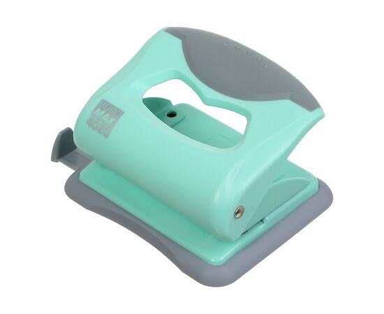 Дырокол Buromax пластиковый PASTEL, до 20 листов, 125 х 95 х 65 мм, мятный (BM.4020-38)