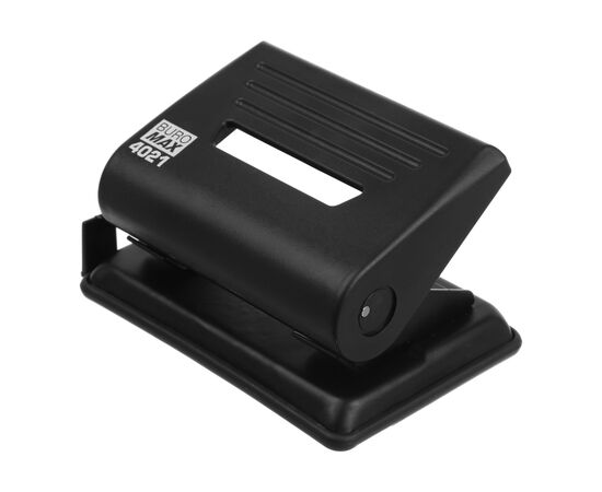 Дырокол Buromax пластиковый, до 12 листов, 120 х 80 х 65 мм, черный (BM.4021-01)